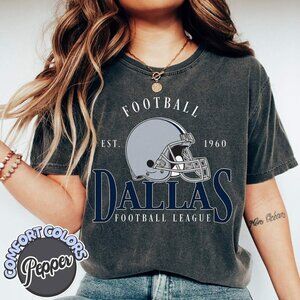 Dallas Football Heritage Style Comfort Colors T-Shirt 166